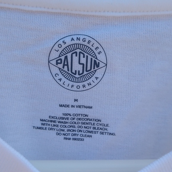 PacSun Pacific Sunwear 1980 Cropped T-Shirt 100% Cotton Women's Size Medium NWT - Picture 7 of 7